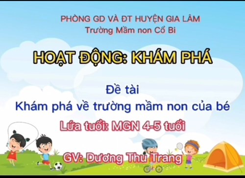 Lĩnh vực phát triên nhận thức